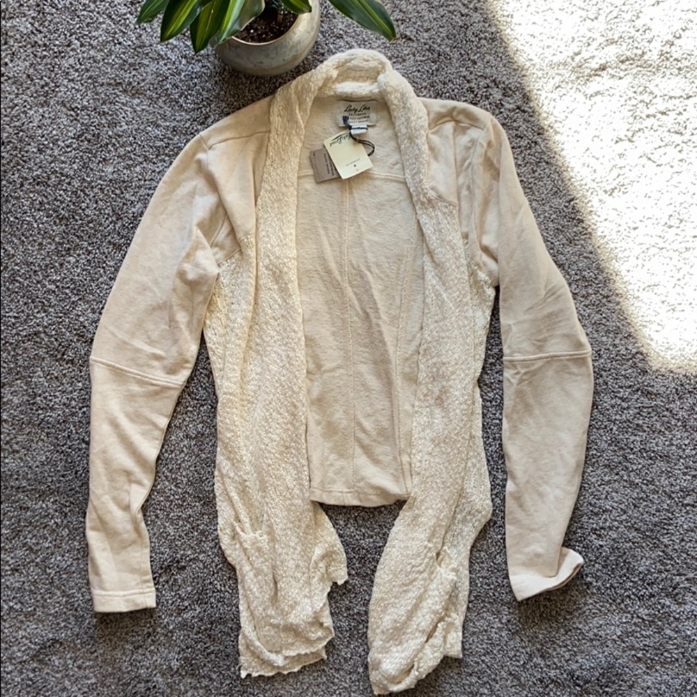 Lucky Brand Cream knit cardigan